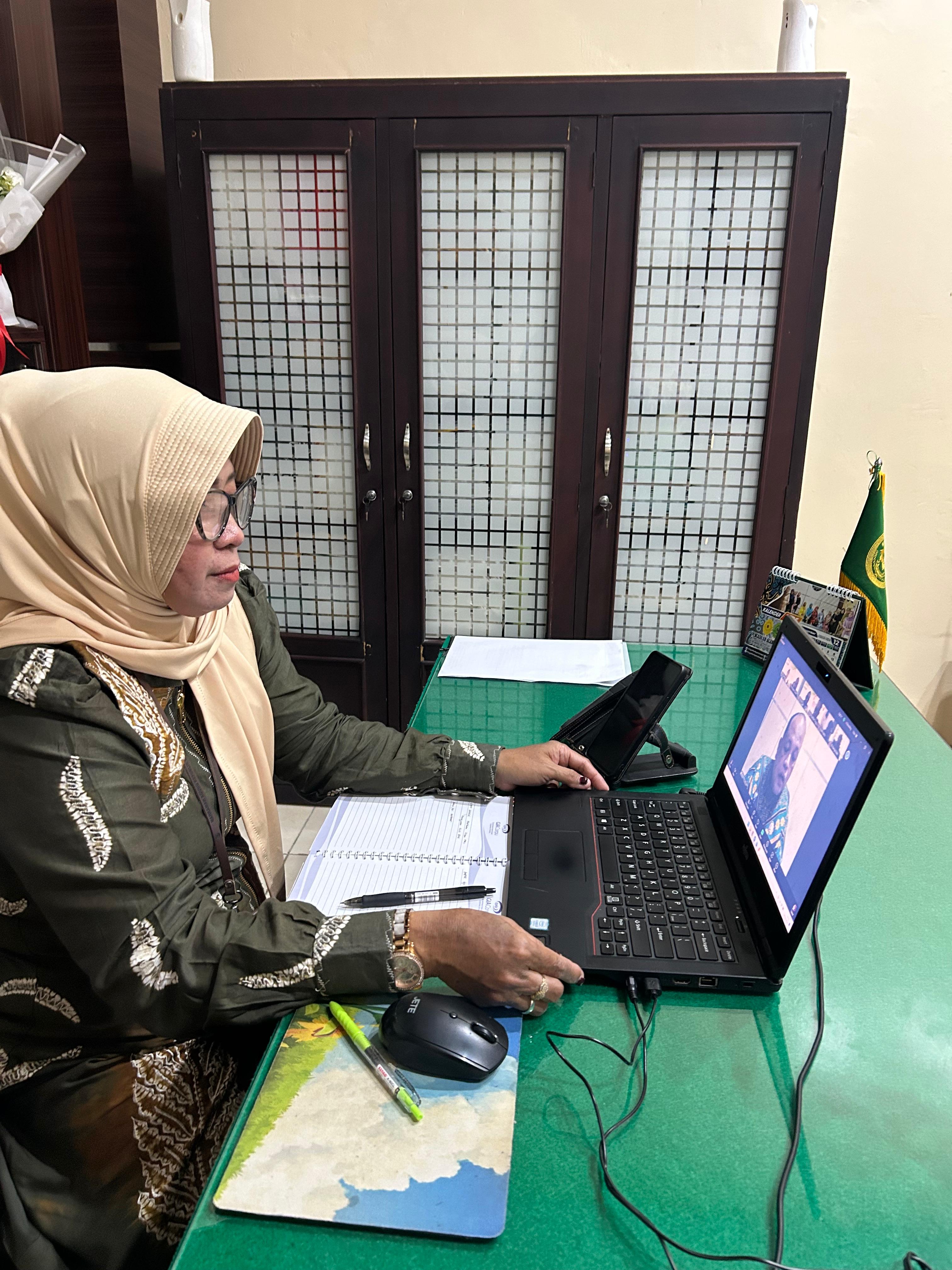 964. Sekretaris PA Sampit Kelas IB Ikuti Zoom Meeting PTA P. Raya dengan PT. PKSS